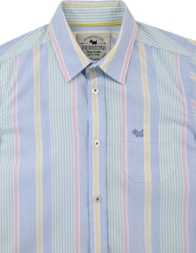 Camisa casual Ferrioni Maiko de algodón manga larga para bebé niño