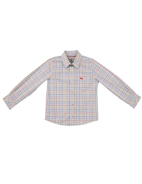 Camisa casual Ferrioni Bande de algodón manga larga para bebé niño