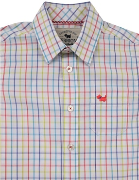 Camisa casual Ferrioni Bande de algodón manga larga para bebé niño