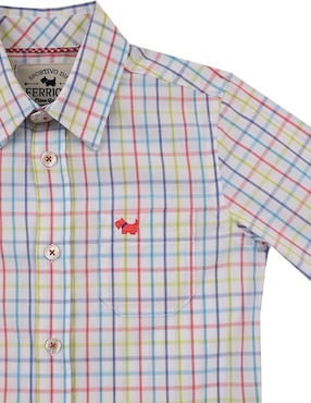Camisa casual Ferrioni Bande de algodón manga larga para bebé niño