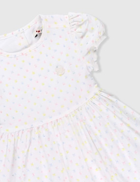 Vestido Ferrioni Pintta manga globo para bebé niña
