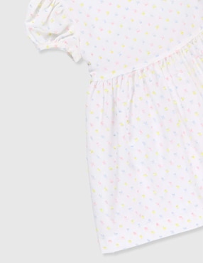 Vestido Ferrioni Pintta manga globo para bebé niña