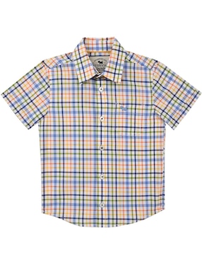 Camisa casual Ferrioni Walda de algodón manga corta para bebé niño