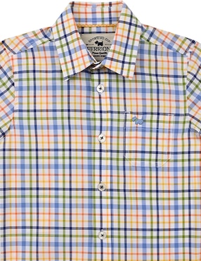Camisa casual Ferrioni Walda de algodón manga corta para bebé niño