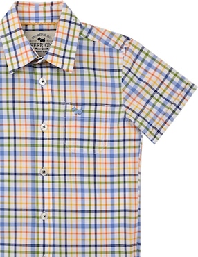 Camisa casual Ferrioni Walda de algodón manga corta para bebé niño