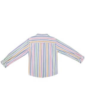 Camisa casual Ferrioni Krans de algodón manga larga para bebé niño