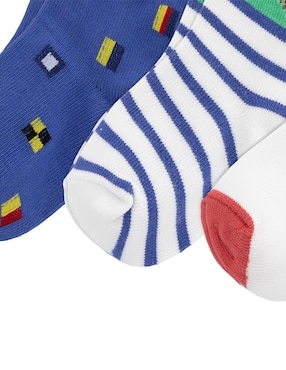 Set calcetín Polo Ralph Lauren de algodón para bebé niño 3 pares