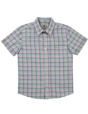 Camisa casual Ferrioni Kerwin de algodón manga corta para bebé niño