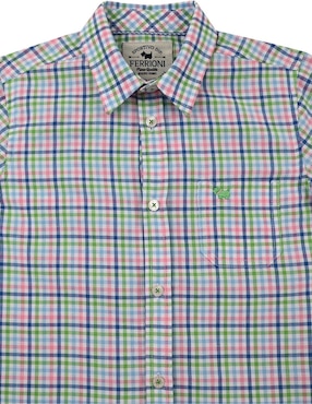 Camisa casual Ferrioni Kerwin de algodón manga corta para bebé niño