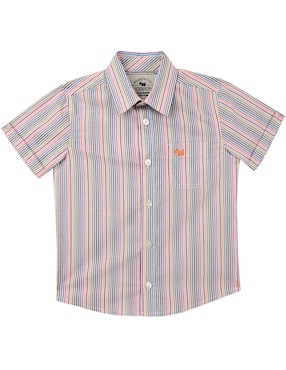 Camisa casual Ferrioni Makeni de algodón manga corta para bebé niño