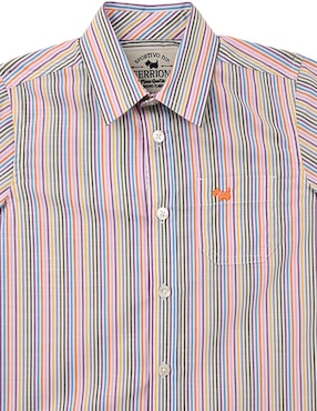 Camisa casual Ferrioni Makeni de algodón manga corta para bebé niño