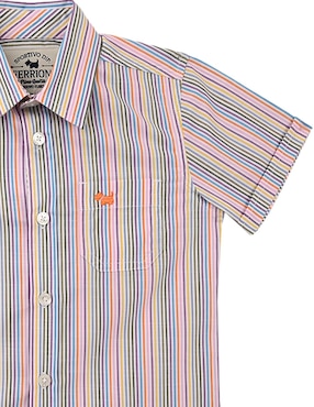 Camisa casual Ferrioni Makeni de algodón manga corta para bebé niño