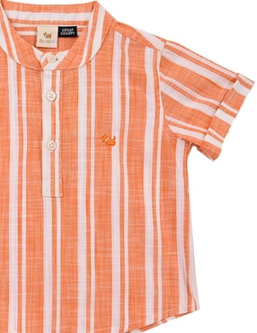 Camisa casual Ferrioni Yesi de algodón manga corta para bebé niño