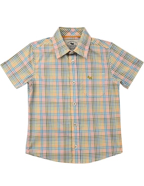 Camisa casual Ferrioni Rena de algodón manga corta para bebé niño