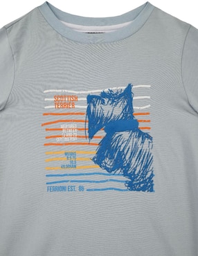 Playera Ferrioni Sonide manga corta para bebé niño