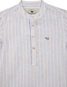 Camisa casual Ferrioni Javert de algodón manga larga para niño