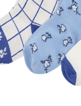 Set de calcetín Polo de algodón para bebé niña 3 pares