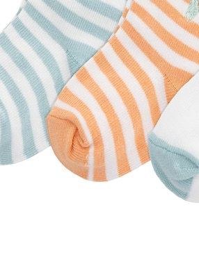 Set de calcetín Polo de algodón para bebé niño 3 pares
