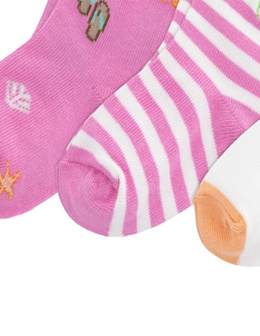 Set de calcetín Polo de algodón para bebé niña 3 pares