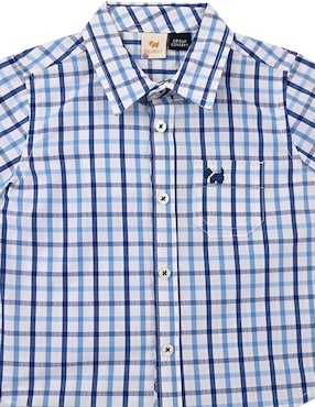 Camisa casual Ferrioni Arita de algodón manga corta para niño