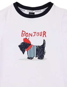 Playera Ferrioni Mats manga corta para bebé niño
