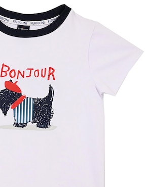 Playera Ferrioni Mats manga corta para bebé niño