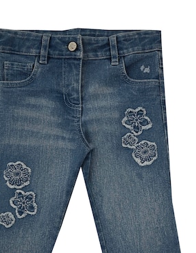 Jeans straight Ferrioni Kristin deslavado para bebé niña