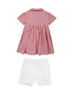 Vestido con calzón Ferrioni Esker manga regular para bebé niña