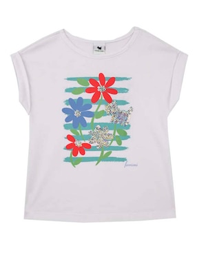 Playera Ferrioni Gryzia manga corta para bebé niña