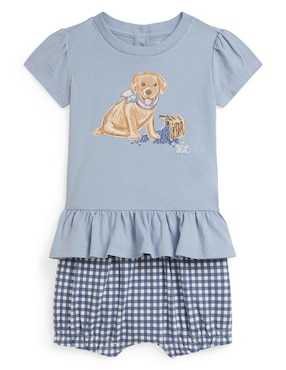 Conjunto Polo de algodón para bebé niña