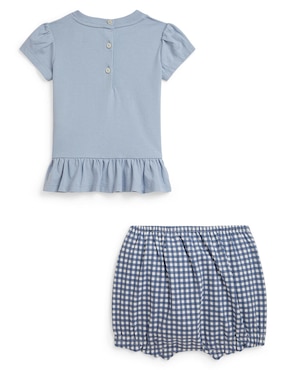 Conjunto Polo de algodón para bebé niña