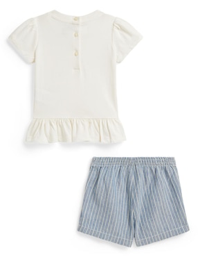 Conjunto Polo de algodón para bebé niña