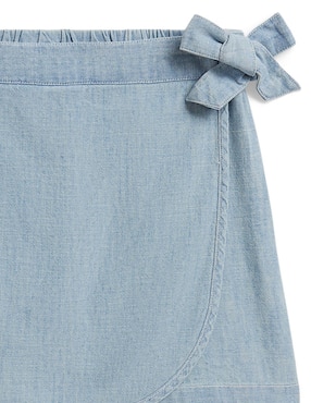 Falda short Polo de algodón para bebé niña