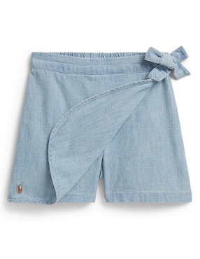 Falda short Polo de algodón para bebé niña