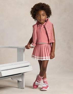 Falda short Polo para bebé niña