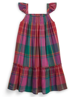Vestido Polo manga tulipán para bebé niña