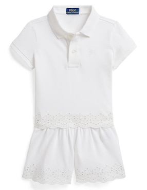 Conjunto Polo Ralph Lauren de algodón para bebé niña