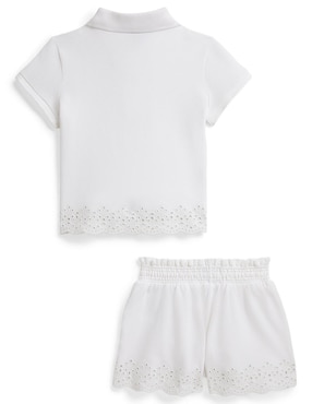 Conjunto Polo Ralph Lauren de algodón para bebé niña