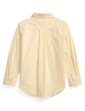 Camisa casual Polo de algodón manga larga para bebé niño