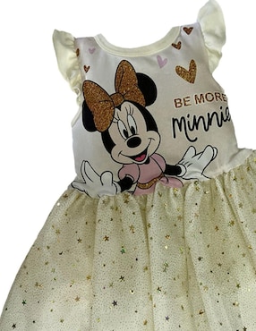 Vestido Disney manga volantes para niña