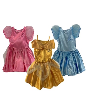 Set De Vestidos Disney Princesas Para Niña