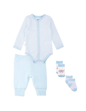 Conjunto Baby Creysi De Algodón Infantil Unisex 4 Piezas