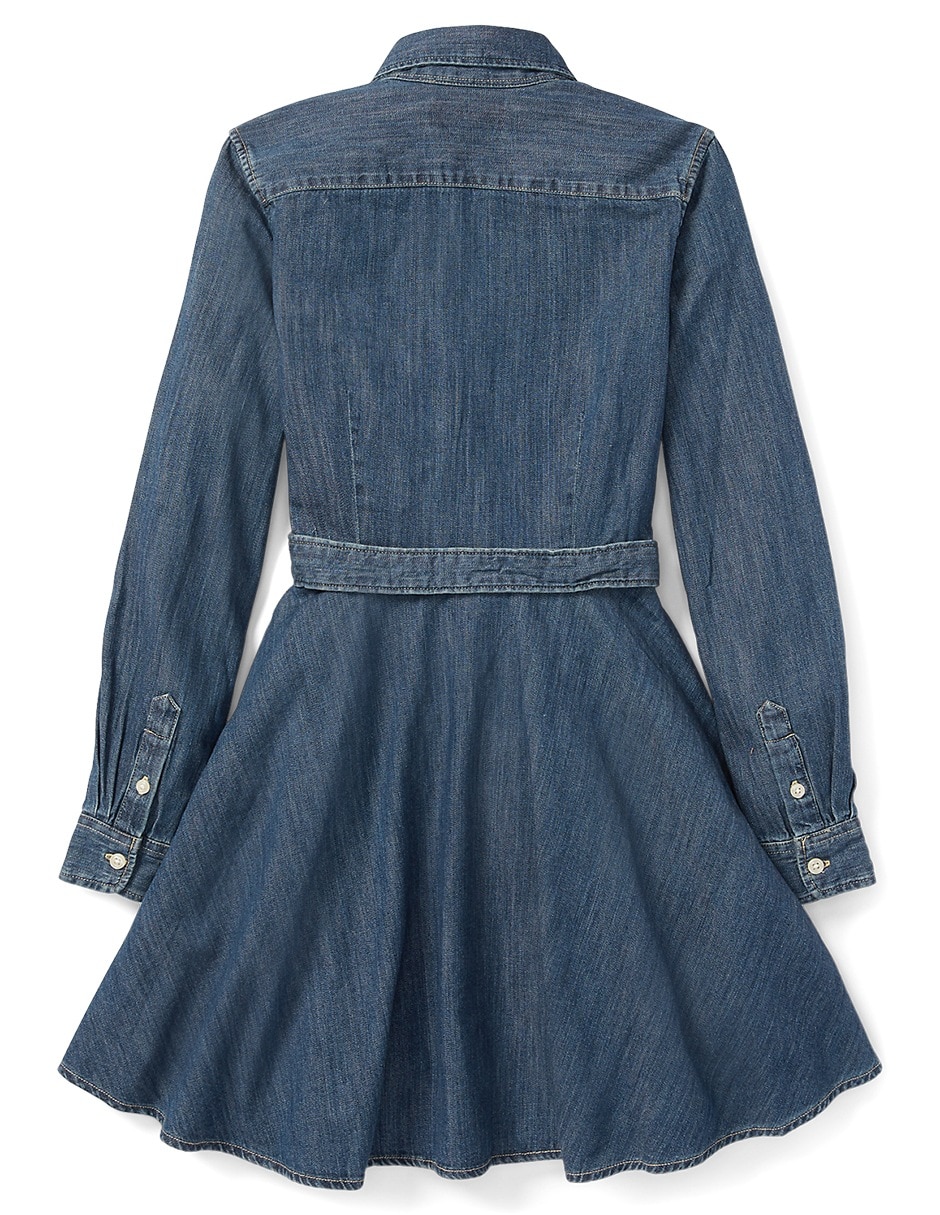 Vestido manga regular para niña 5