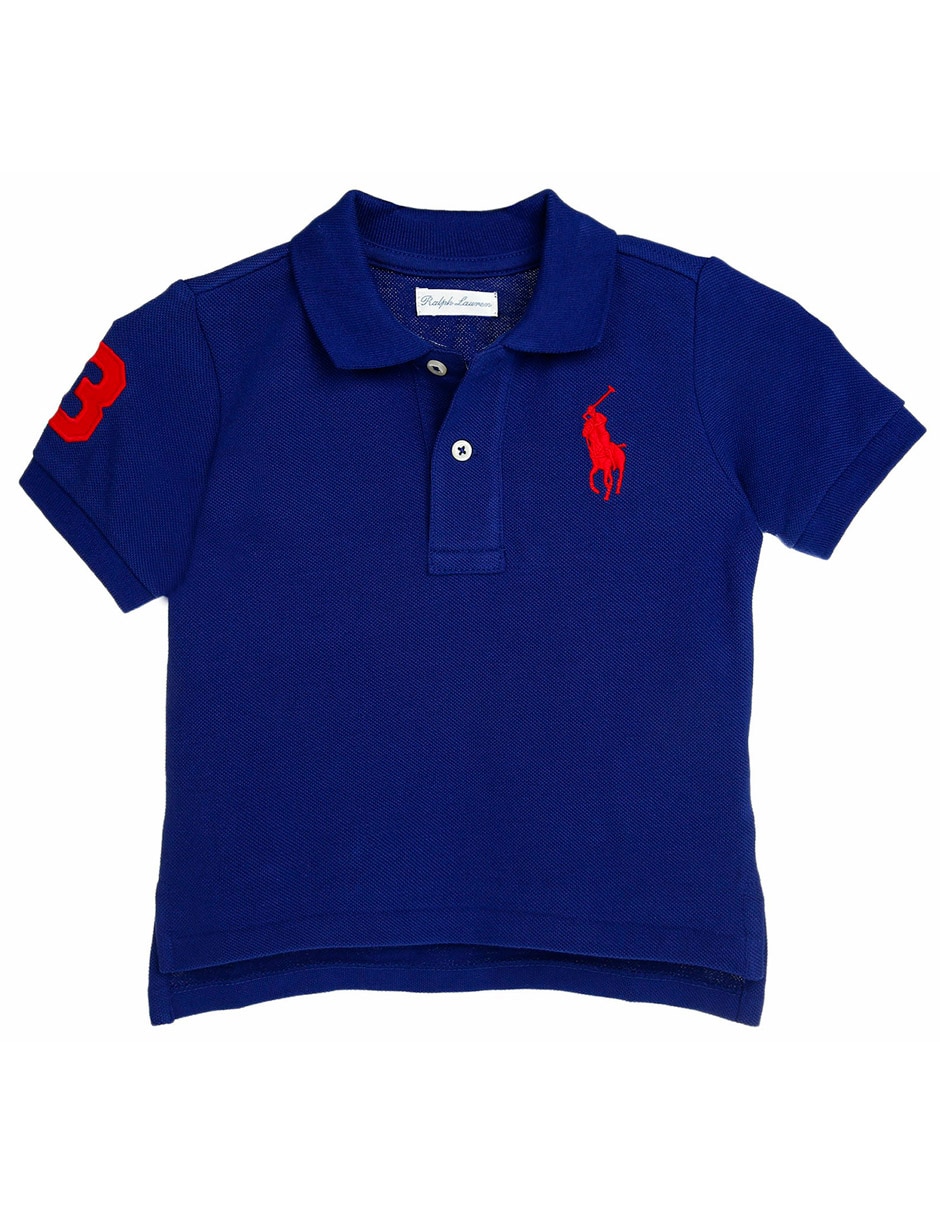 Playera Ralph Lauren de algodón para bebé niño Playera Ralph Lauren de algodón para bebé niño