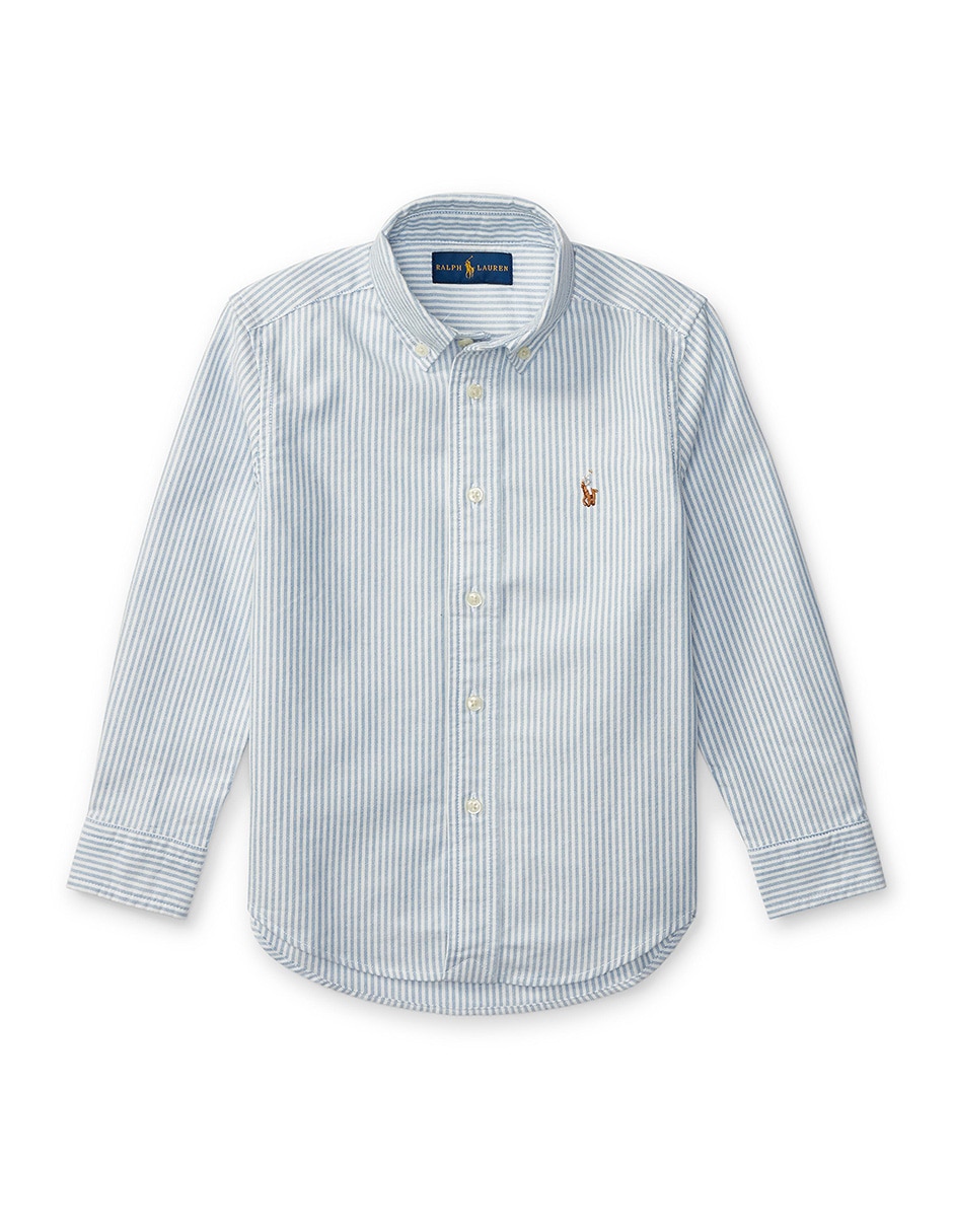 Camisa casual de algodón manga larga para niño