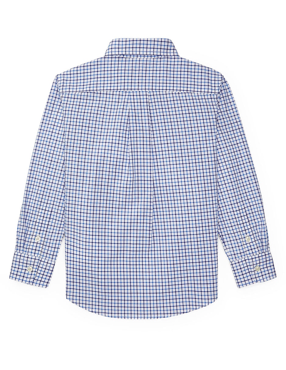 Camisa casual Ralph Lauren de algodón manga larga para niño 4