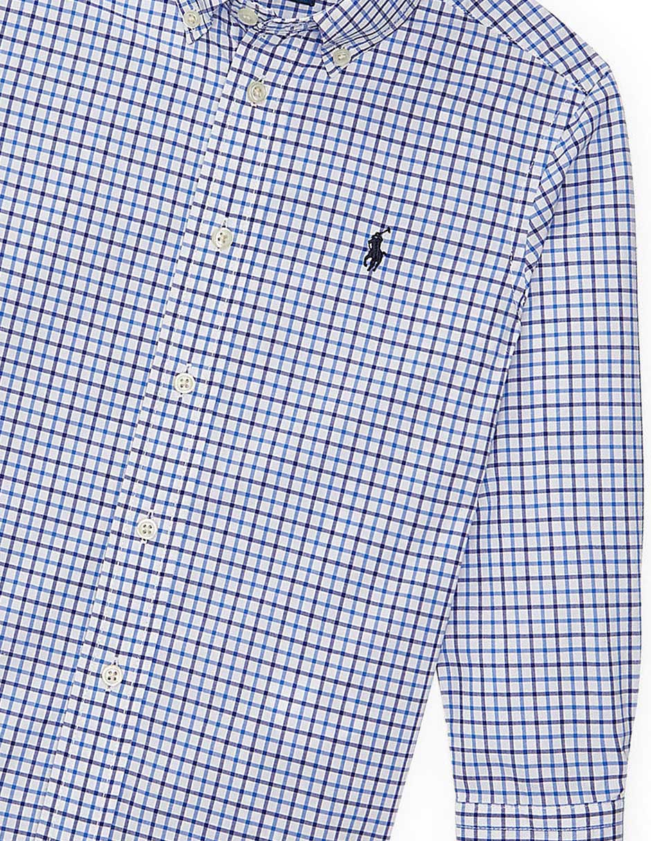 Camisa casual Ralph Lauren de algodón manga larga para niño 5