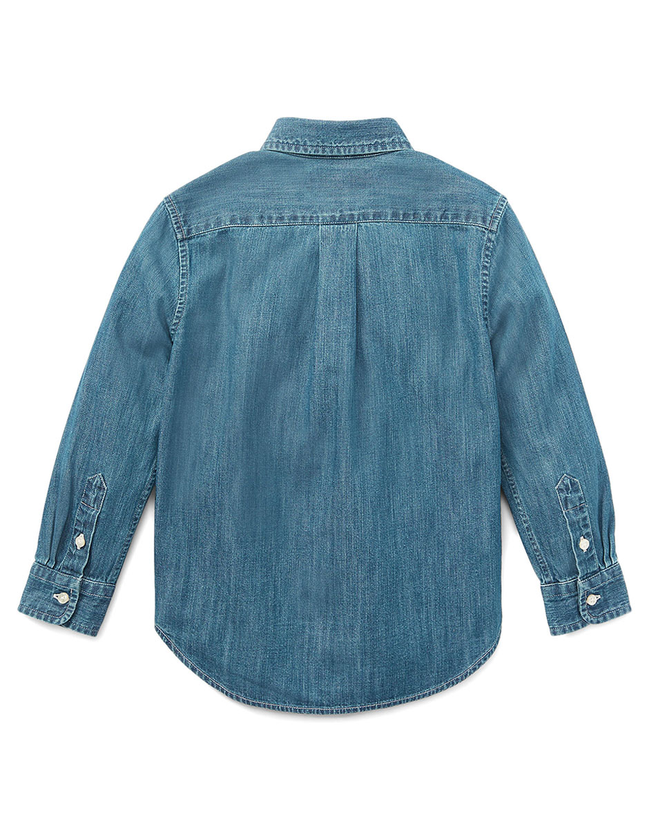 Camisa casual Ralph Lauren de algodón manga larga para niño 2