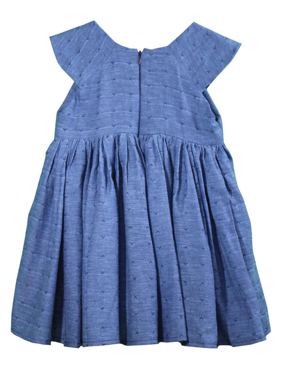 Vestido manga ranglán para niña 2