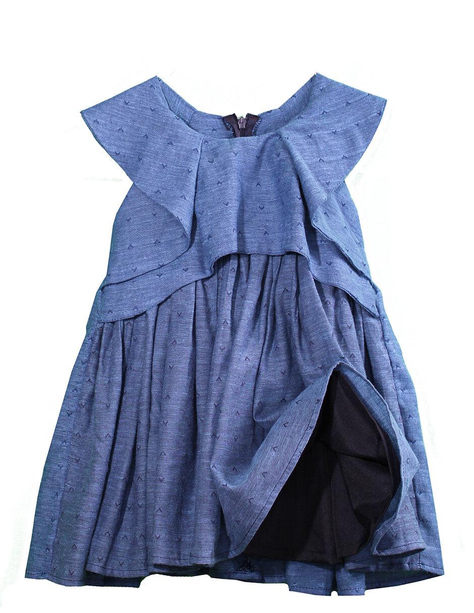 Vestido manga ranglán para niña 3